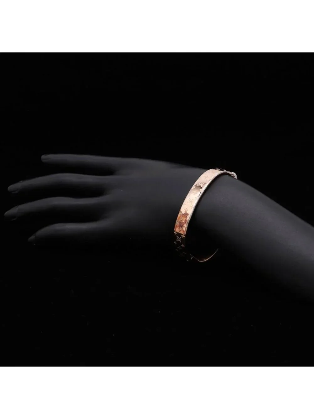 Louis Vuitton Cuff Nanogram Bangle Bracelet Pgp Pink Gold #short Sleeve